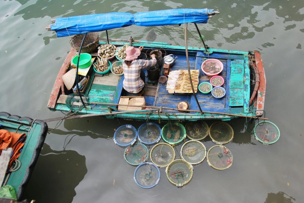Fish Farmer in Vietnam